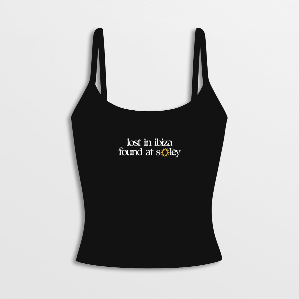 Solèy Ibiza Crop Top (Black)